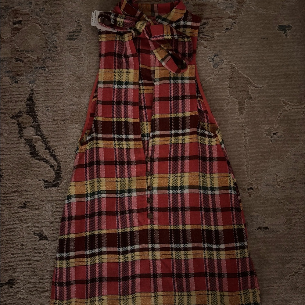 Free People walk the walk plaid dress - Picture 5 of 6